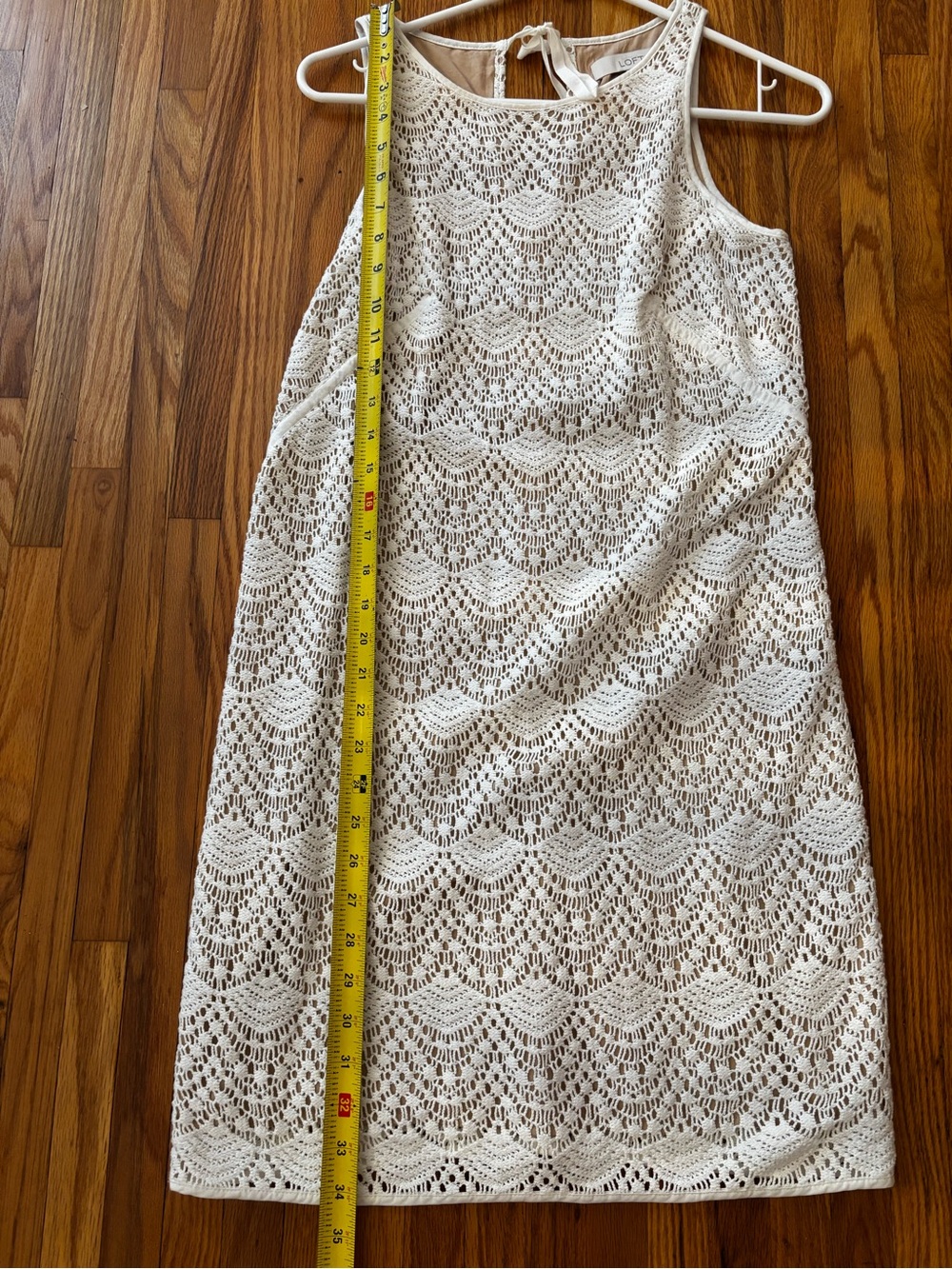 LOFT White Crochet Lace Tank Dress - Picture 5 of 5